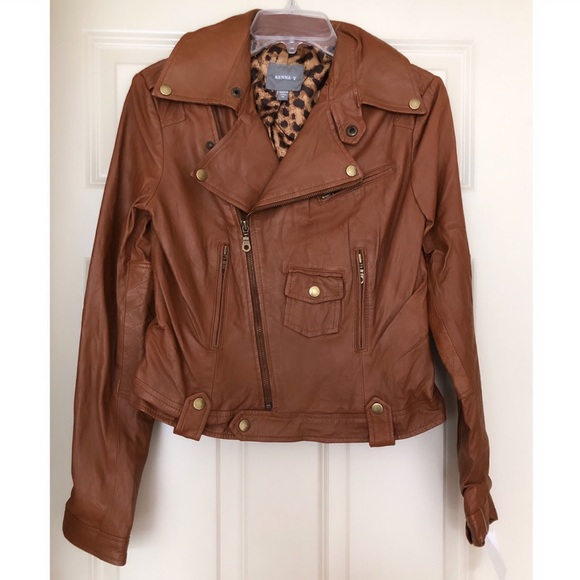 Genuine Leather Zip Jacket